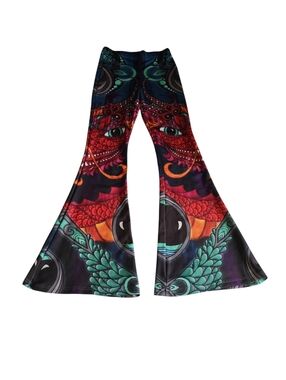 Vision Lab Phil Lewis Women's Medium Chinese New Year Dragon Flare Leggings